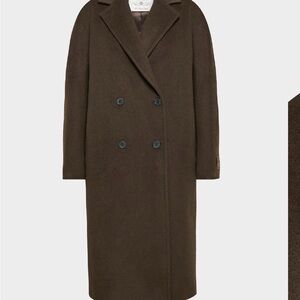 Aritzia Dark Brown Trench Coat slouch coat